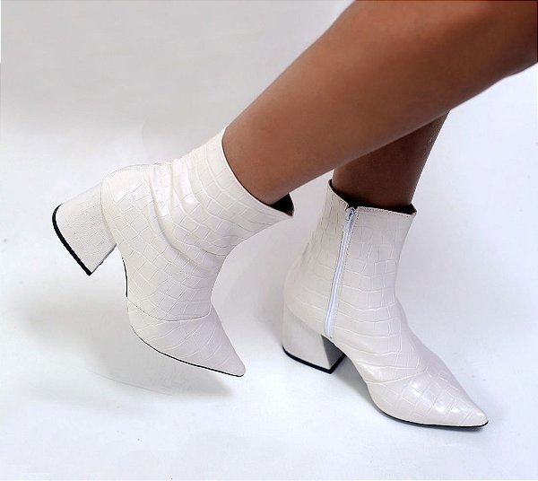 Bota Croco - Offwhite