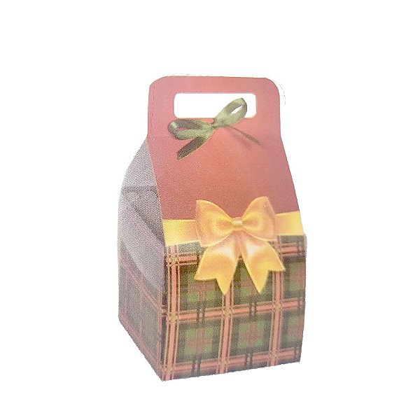 Caixa P Xadrez Para doces Natalinos