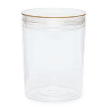 Pote Pet Redondo Transparente 800ml 15x9cm