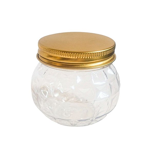 Pote Pet Texturizado Dourado 120ml C/12 Unidades