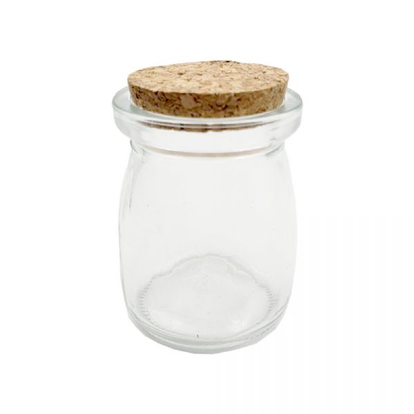 Pote de Vidro Tampa Rolha  100ML