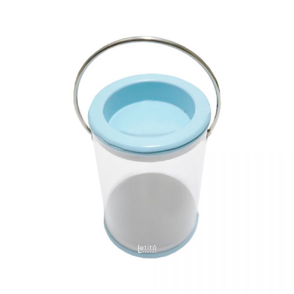 MINI LATINHA DE TINTA 100ML C/6 UNIDS 7X5CM AZUL 0085