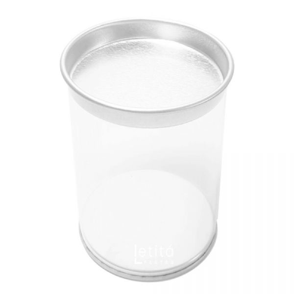 LATA ACETATO C/6UNDS 250ML 8,5 DE ALT X 6cm DE DIAMETRO PRATA 2822PRA