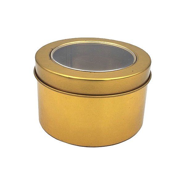 MINI LATINHA COM VISOR C/12 UNIDS 4,5X7,5CMX7,5CM OURO 1095