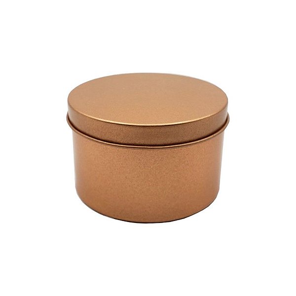 LATA REDONDA C/6 UNDS 4,5X7,5X7,5CM ROSE GOLD 1090