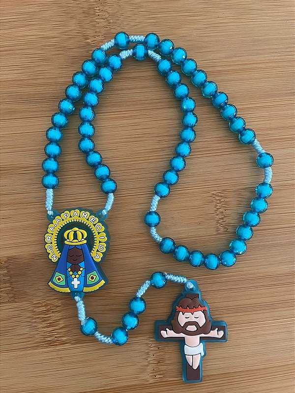 Terço Infantil Azul