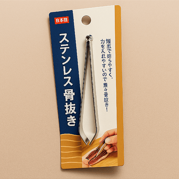 Pinça Culinária Inox Japonesa Para Retirar Espinhas De Peixe Salmão
