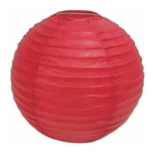 LUMINÁRIA Oriental Vermelha Grande 40cm - Luminária Japonesa de Papel Para Decoração