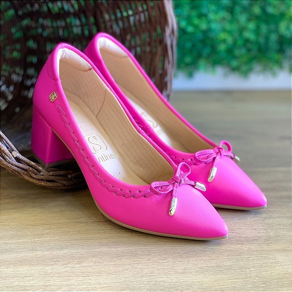 Scarpin Santinelli Pink Laço 1524008