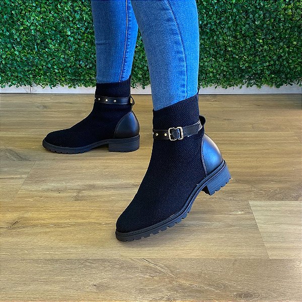 Bota Modare Knit Preta 7074104