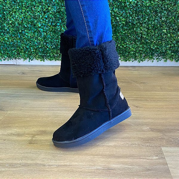 Bota Eskimó Ugg Preta 7007