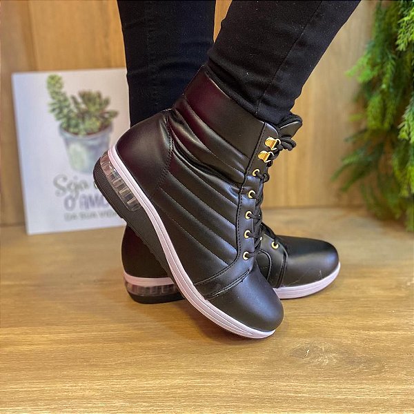 Bota Modare Preta C/ Pelinho 7320251