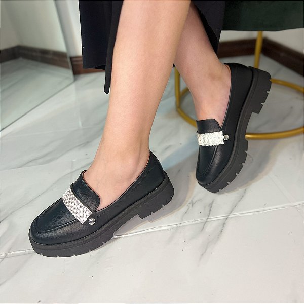 Mocassim Vizzano Preto Troca Tira 1422102
