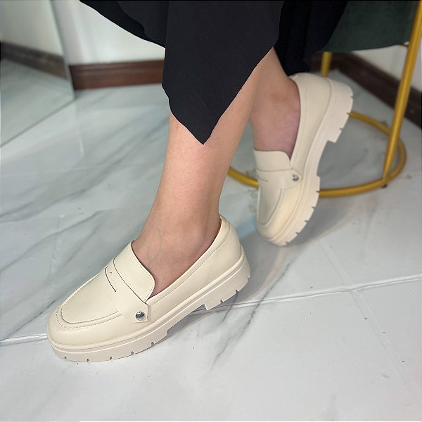 Mocassim Vizzano Off White Troca Tira 1422102