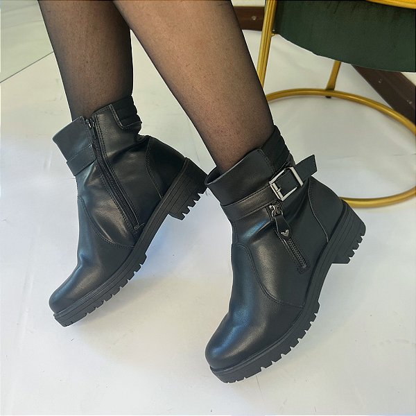 Bota Coturno Mississipi Preta MI6310001