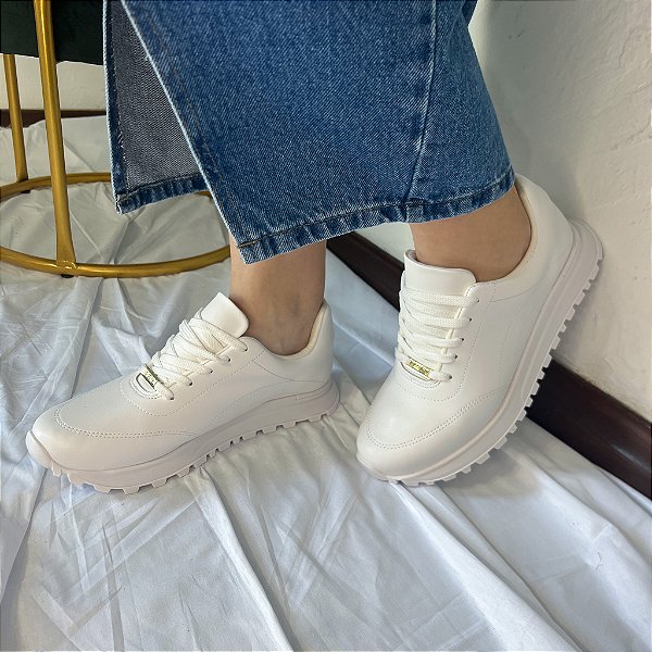 Jogging Vizzano Flatform Tenis Tratorado Vizzano Branco Jogging