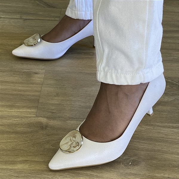 Scarpin Vizzano Branco Off 1122894