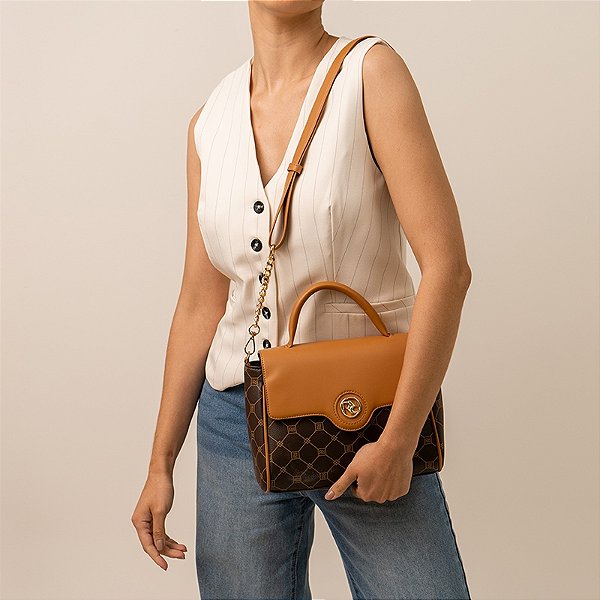 Bolsa Rafitthy Dark Cacau/ Caramelo 2816214A