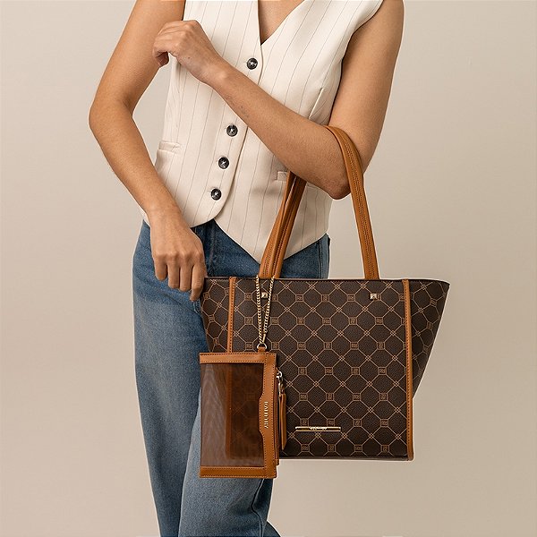 Bolsa Rafitthy Dark Cacau/ Caramelo 2816235A