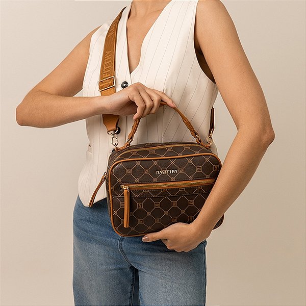 Bolsa Rafitthy Dark Cacau/ Caramelo 2816256A