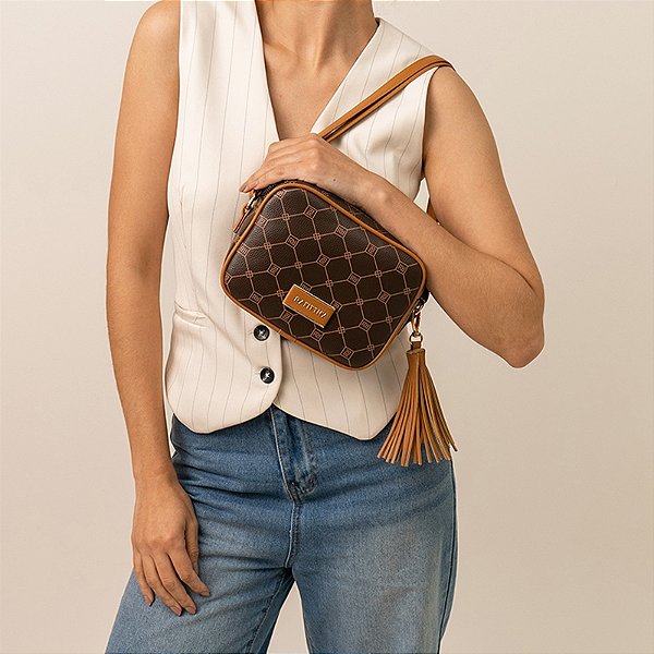 Bolsa Rafitthy Dark Cacau/ Caramelo 2816332A