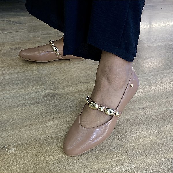 Sapatilha Santinelli Bico Redondo Mocha Mousse 1628022252