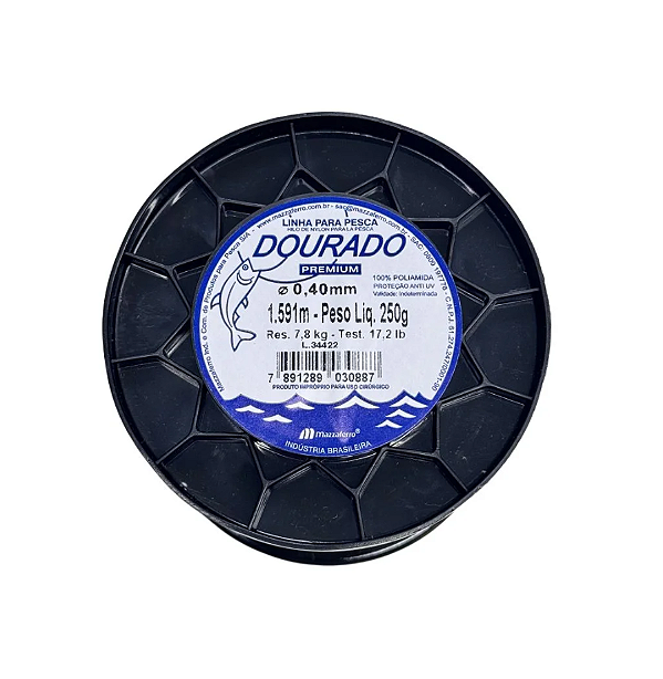 Linha Dourado 0,40mm 250gr (1591 Metros)
