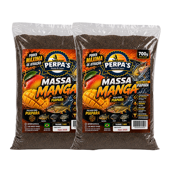 Kit C/ 2 Massa Perpas Pesca Manga (700g cada)