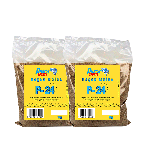Kit C/2 Ração Presence P-24 Moída (2kg total)