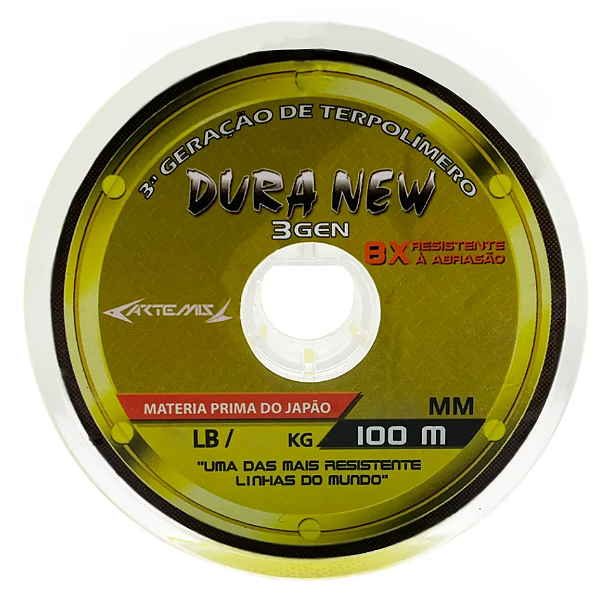 Linha Dura New 3Gen 100m (Artemis) Amarela 0,28mm