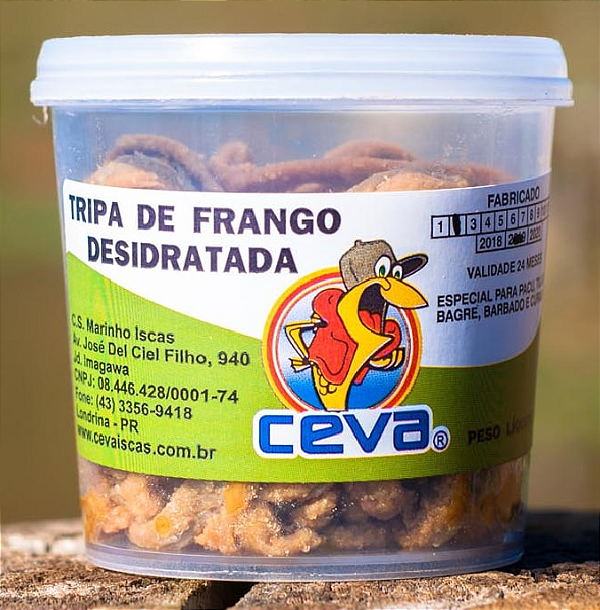 Tripa De Frango Desidratada 120G (Ceva Iscas)