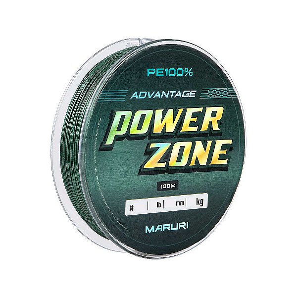 Linha Multifilamento Power Zone 8x Verde 0,20mm 100m