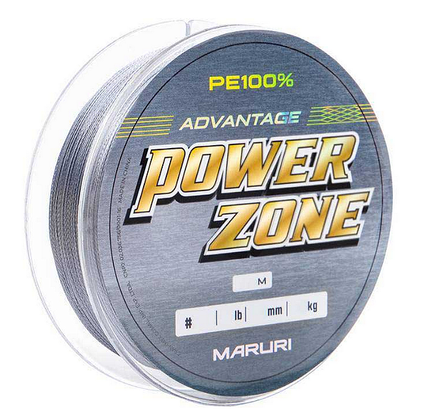 Linha Multifilamento Power Zone 4X Cinza 0,24mm 100M