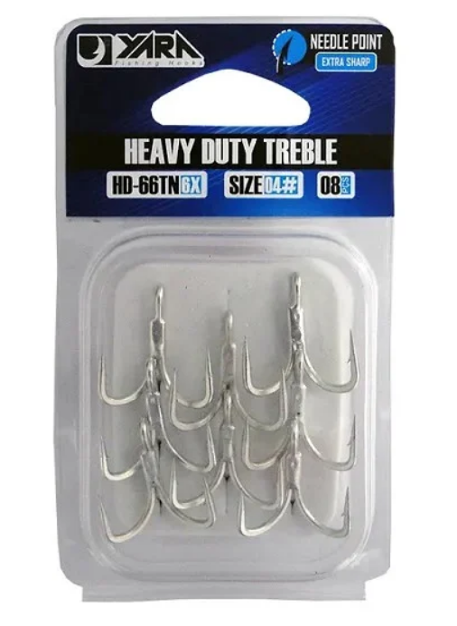 Garatéia HD-66TN Heavy Duty Treble 6X Nº1/0 (Yara)