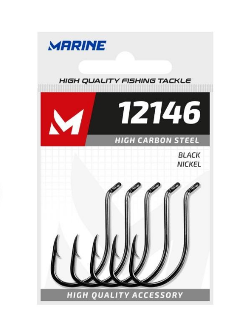 Anzol 12146 Black Nº 10 50Pçs (Marine Sports)