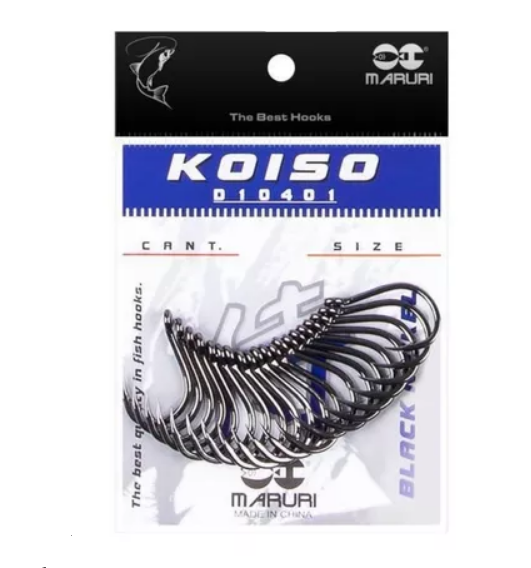 Anzol Maruri Koiso D10401 Black Nickel n°08 c/20