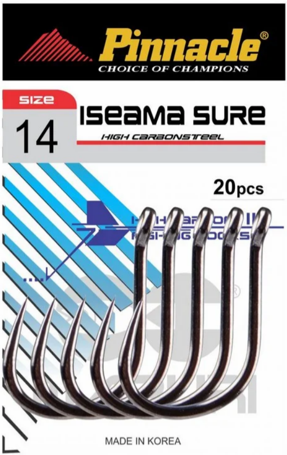 Anzol Iseama Sure R Pinnacle n°04 Maruri c/20 (cartela)