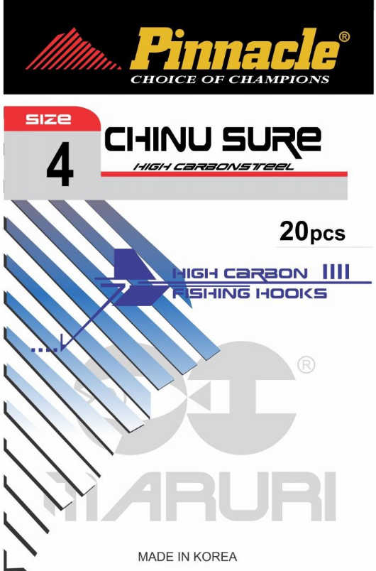 Anzol Chinu Sure Pinnacle n°11 Maruri c/10 (cartela)