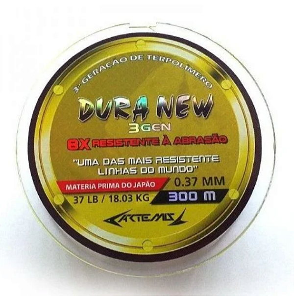 Linha Dura New 3Gen 300m (Artemis) Amarelo 0,37mm