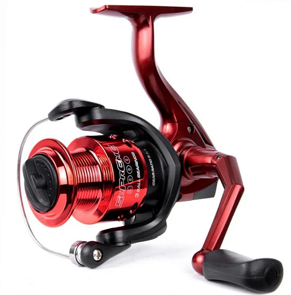 Molinete Supreme (Maruri) 3000 - 3 Rolamentos - Vermelho