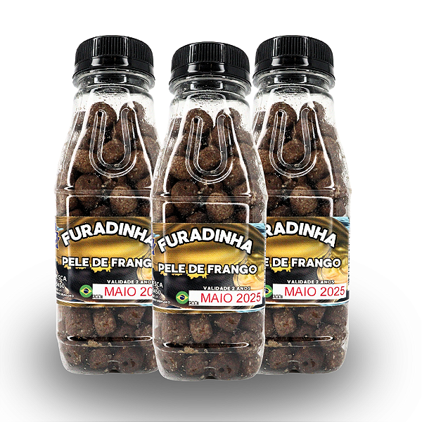 Kit C/3 Ração Furadinha Turbinada Para Pesca 120g