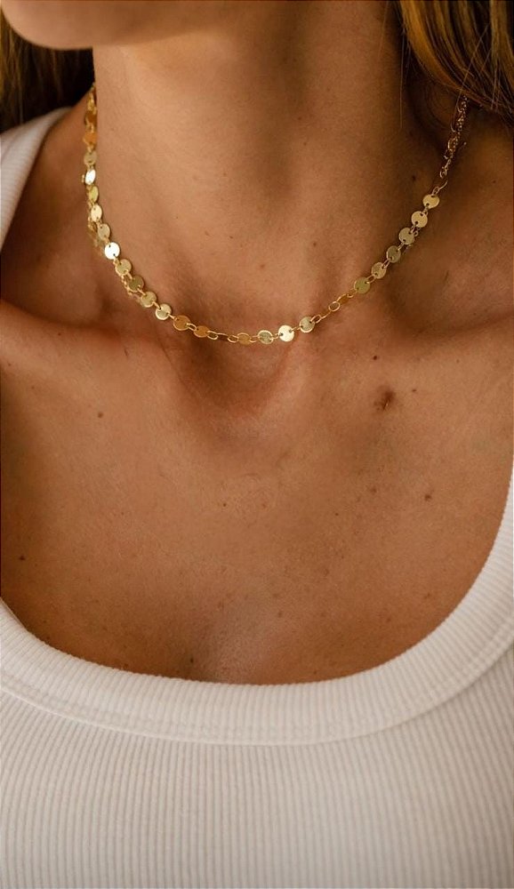 Colar Choker de medalhas
