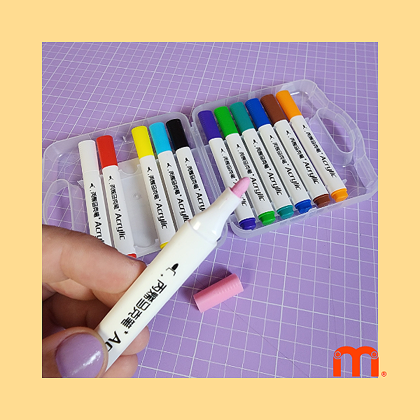 KIT Canetinhas Acrílicas 12 und