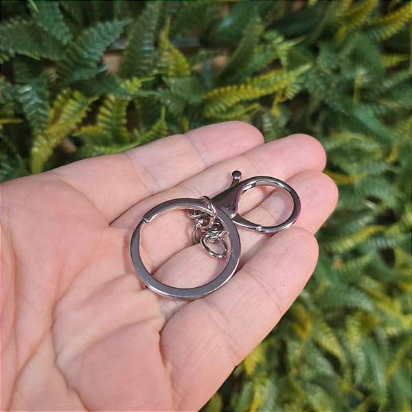 Argola para Chaveiro com Mosquetão 5 uni.