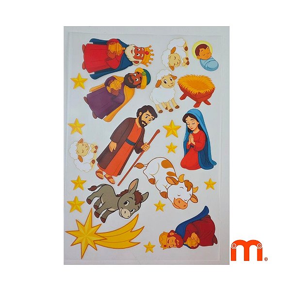 Cartela termocolante em DTF "PRESÉPIO"