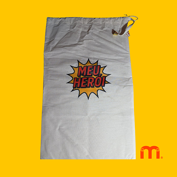 Embalagem de Algodão "MEU HERÓI" 29x46cm