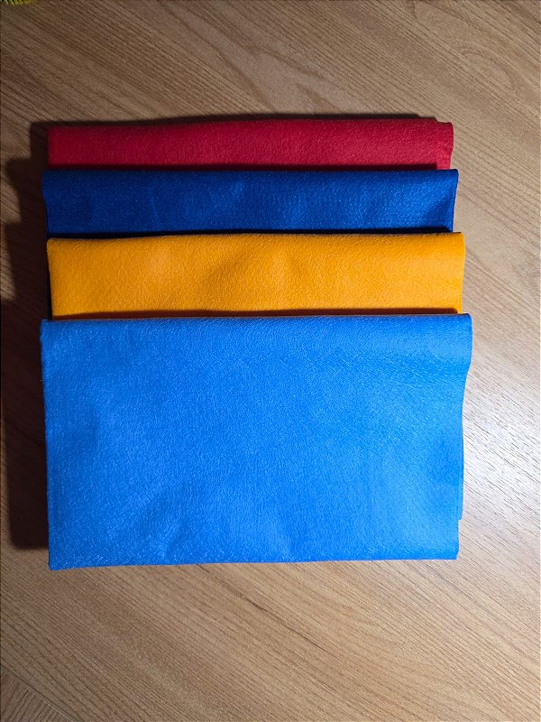 KIT FELTRO com Cores Primárias 45x50 (pacote com 4)