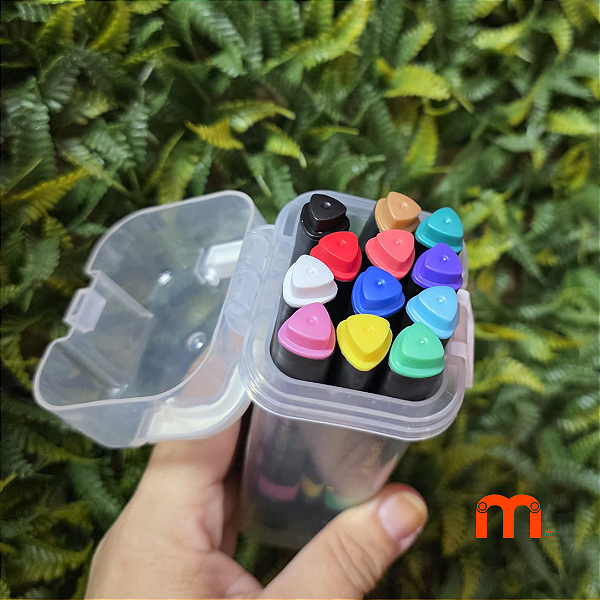 Canetinha Acrílica com 12 cores