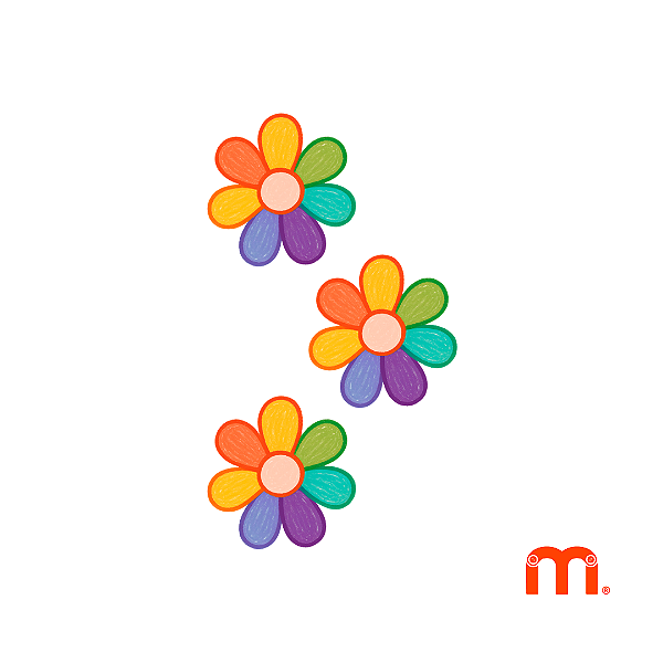 Adesivo Têxtil DTF Emblema "URSINHO ROXO" cartela com 3 und