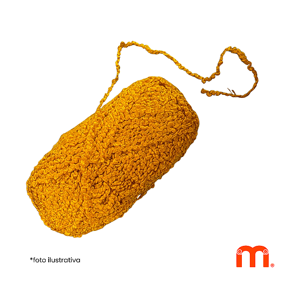 Lã Cacheada para Cabelos de Bonecos - Cor Loiro